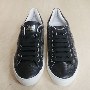 Roberto CAVALLI class Sneakers With Embossed Snakeskin